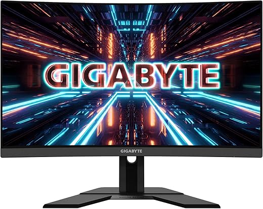 GIGABYTE G27QC A Gaming Monitor, 27″ Curved, 165Hz, QHD, 88% DCI-P3 / 132% sRGB,HDR Ready, Black