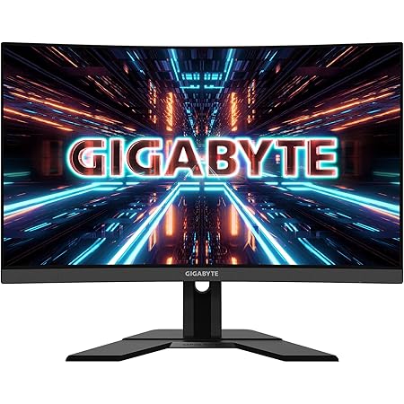 GIGABYTE G27QC A Gaming Monitor, 27" Curved, 165Hz, QHD, 88% DCI-P3 / 132% sRGB,HDR Ready, Black
