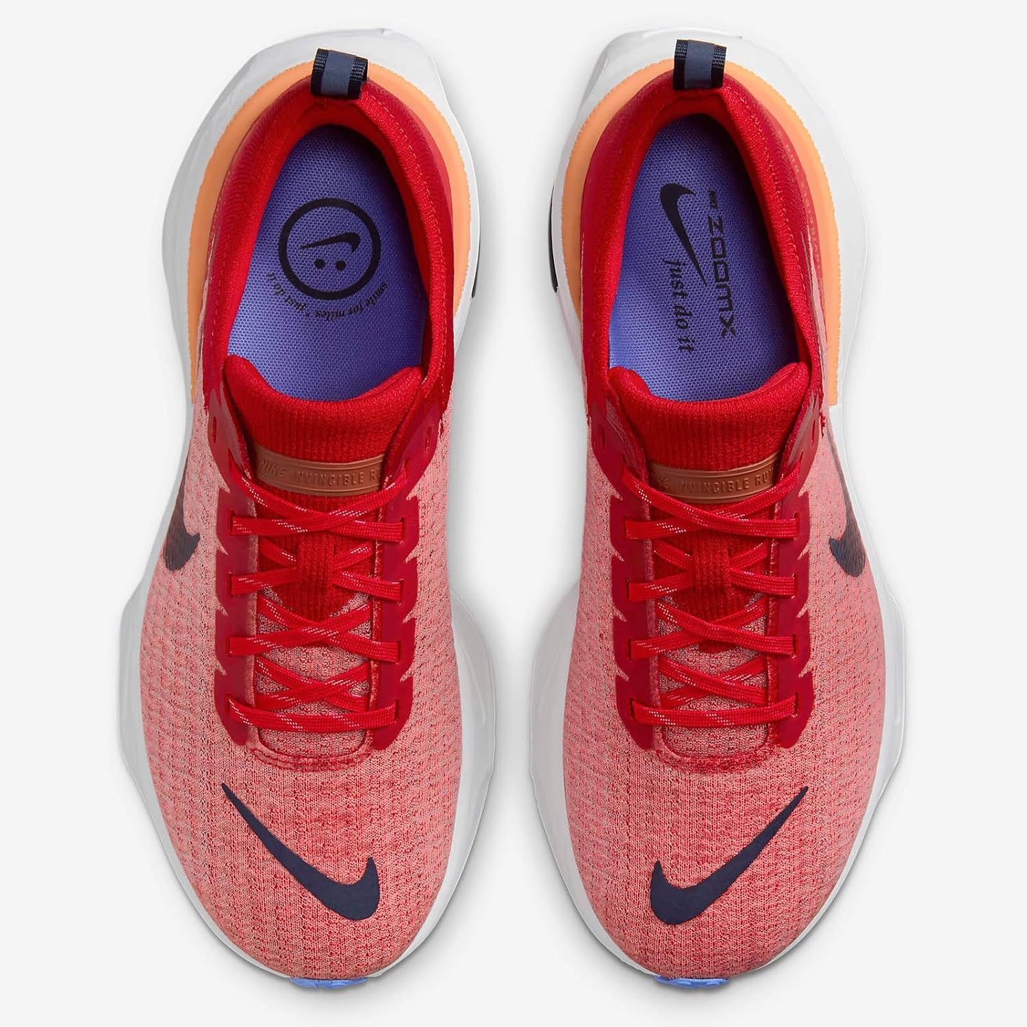Nike Invincible 3 Men's Road Running Shoes (DR2615-600, University Red/Blue Joy/Rugged Orange) Size 9