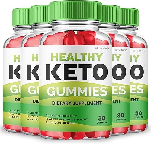 Paquete de 5 gomitas Keto saludables, máxima resistencia, fórmula avanzada oficial con vinagre de sidra de manzana
