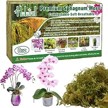 Halatool 230 g sphagnum moss for plants peat moss for repotting orchids succulents and carnivorous plants ideal for moss sticks terrariums horticulture and reptile keeping