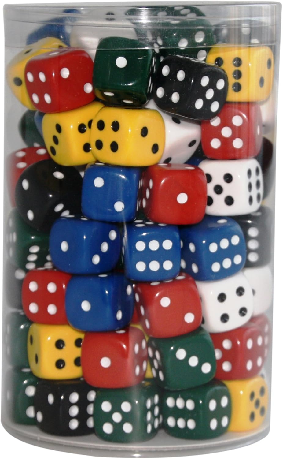 Weible Spiele 05118 1 – Acrylic Block Plain Tin, 18 mm, Pack of 100