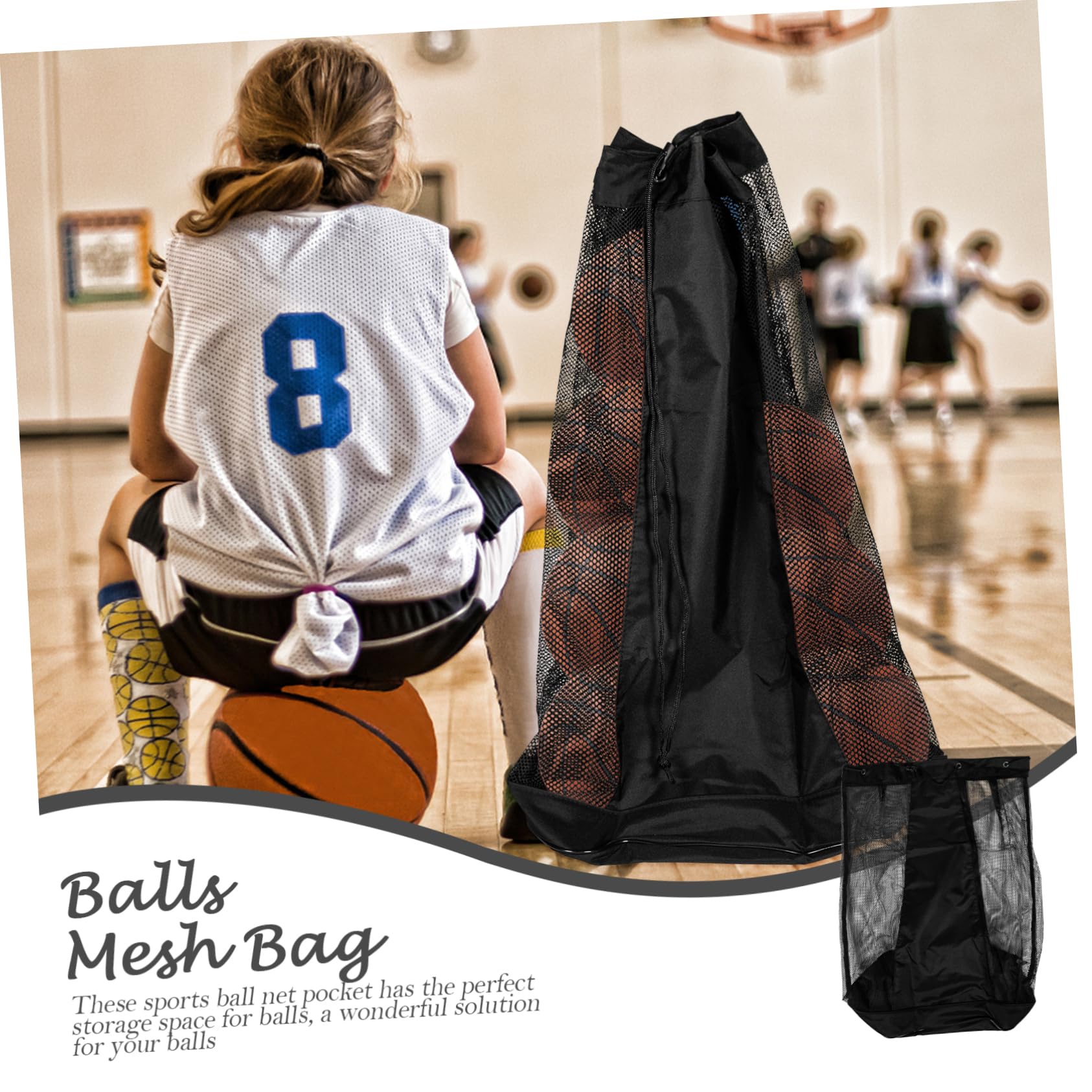 HANABASS Balltasche für Trainingsbälle, Große Kapazität, Oxfordstoff