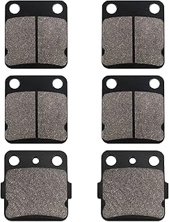 Warrior 350 Front and Rear Carbon Fibre Brake Pads Kits for Yamaha Banshee 350 1990-2006 / Blaster 200 2003-2006/ Wolverine 350 1995-2005/ Warrior 350 1989-2004/ Raptor 125 YFM125 2011