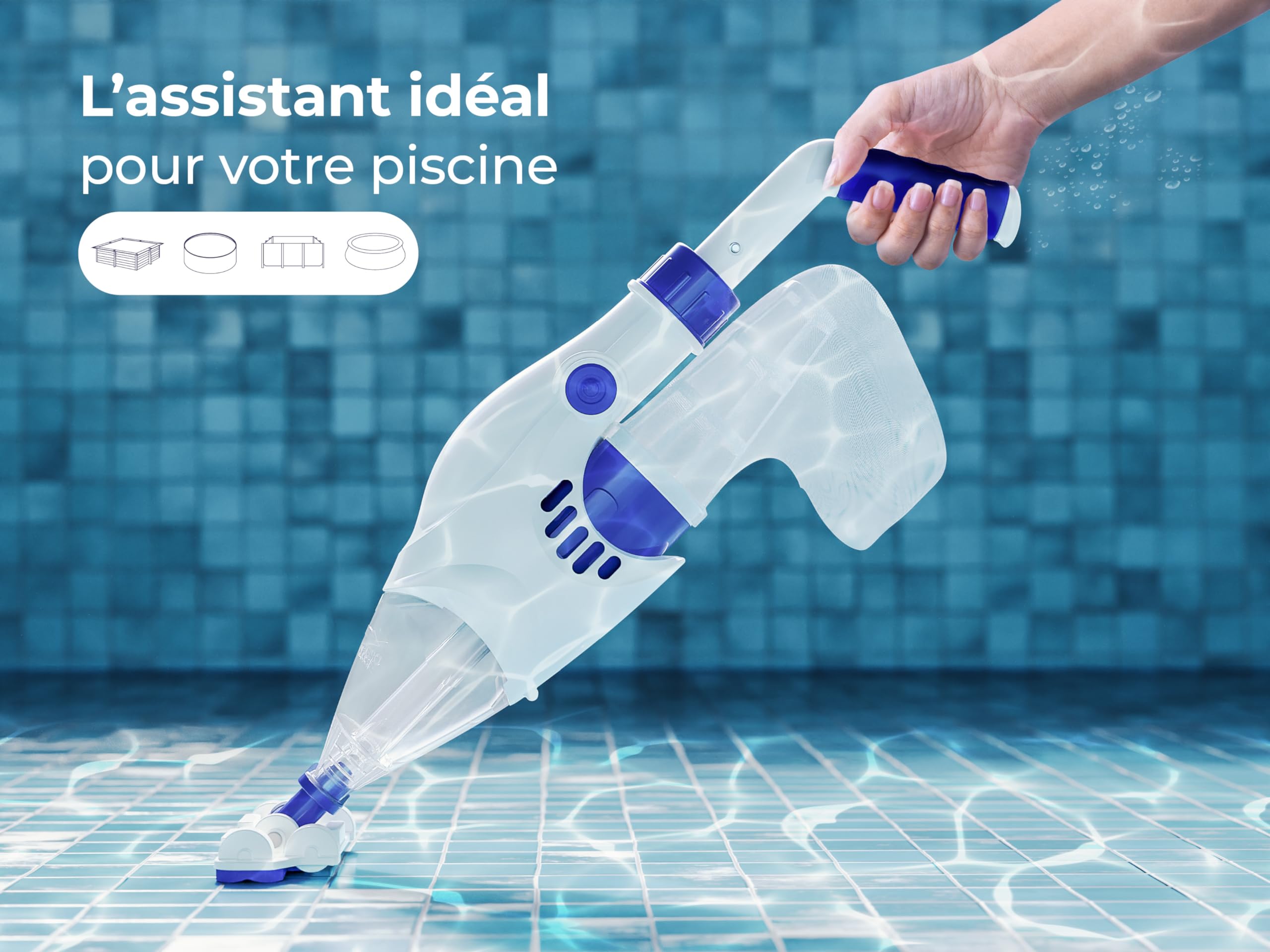 Gre VCB10 Electric Vac Nettoyeur de Fond électrique piscines Hors Sol Sol