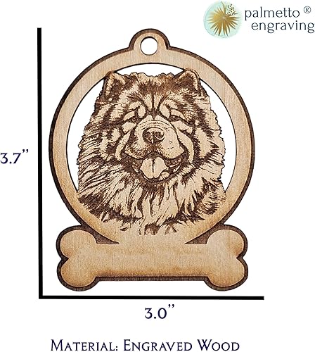 Miniatura 3 de Adornos de Navidad personalizados de Chow Chow, regalos únicos para amantes de los perros para mujeres, hombres, mamás y papás, propietarios y