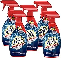 OxiClean Max Force Stain Remover Spray, 12oz (5-Pack) - Powerful Tough Stain Fighter for Laundry & Clothes