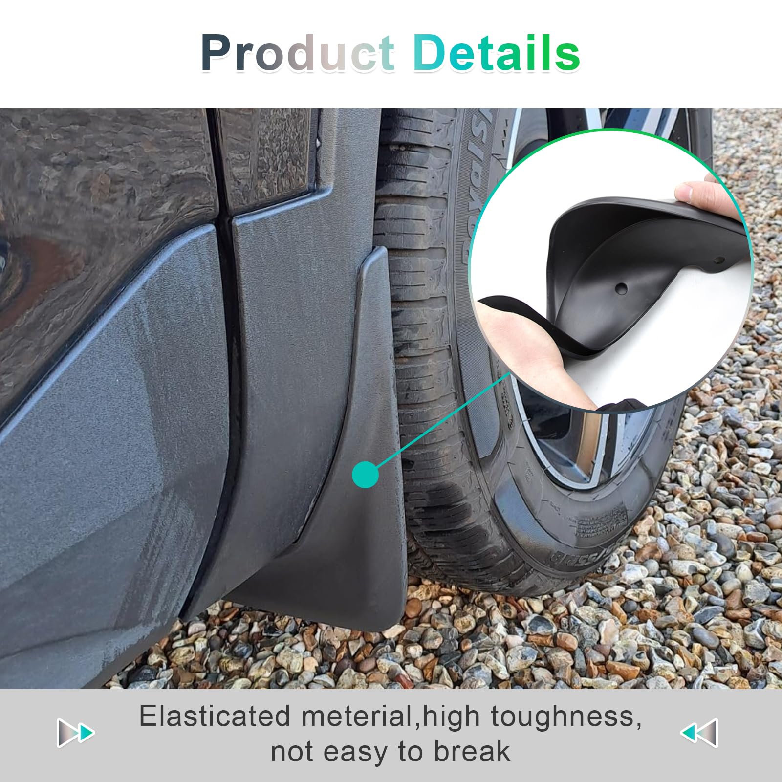 Compatible With Volvo For XC40 2023 2024 Fenders Mud Guard Flaps - View #8