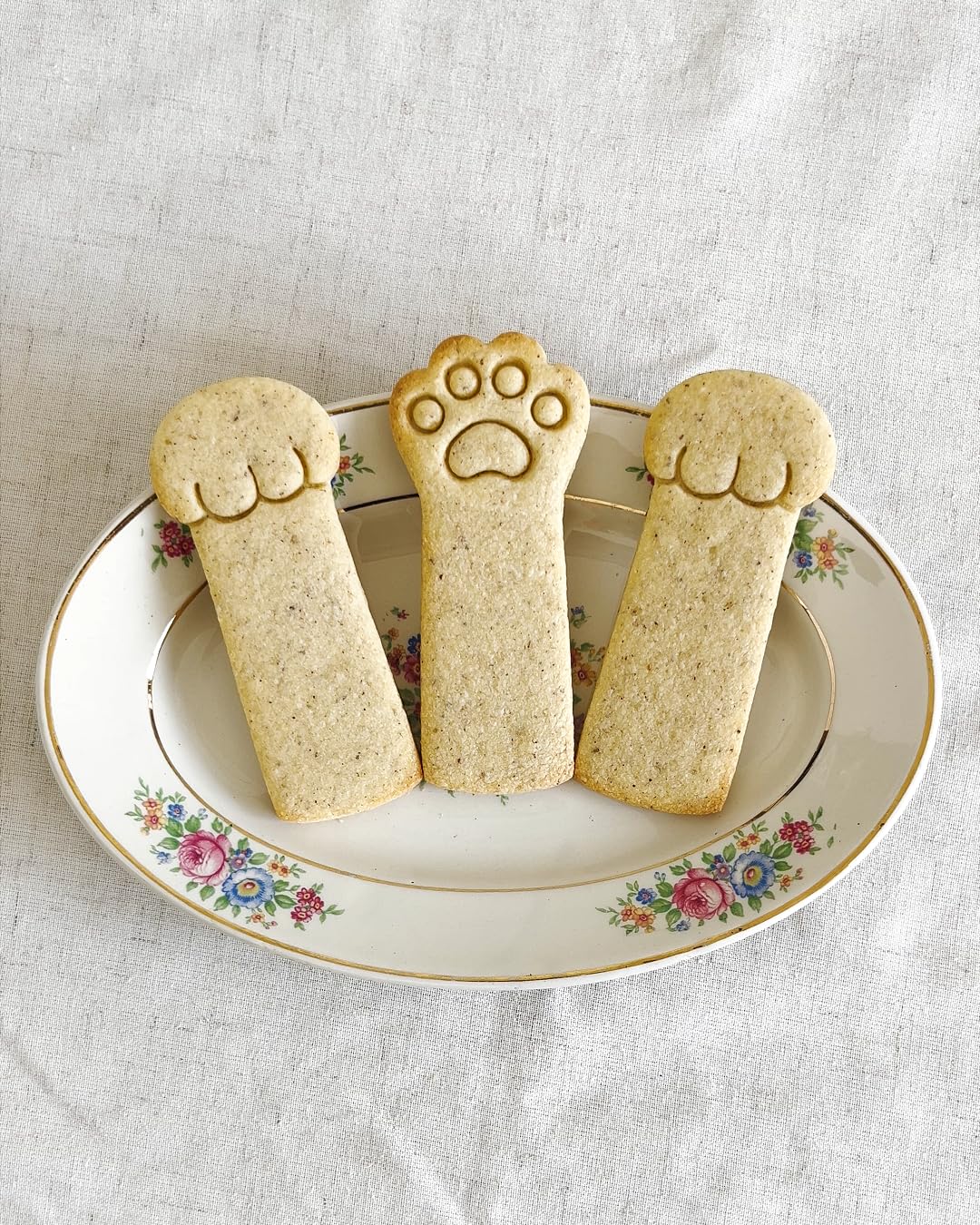 BAKERLOGY Set de 3 Emporte-pièce Pierre-Feuille-Ciseaux Patte de Chat - Conception détaillée d'emporte-pièces pour la pâtisserie et l'artisanat, adaptée au fondant, à la pâte, à l'argile