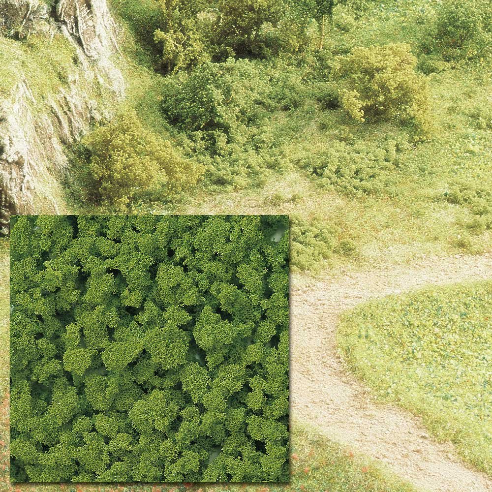 Busch Environnement - Mousse Buisson Vert Sombre UV - BUE7363 - Flocage Pour Maquettes Ferroviaires