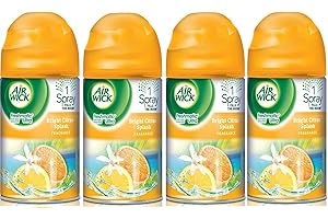 Air Wick Freshmatic Automatic Spray Air Freshener, Bright Citrus Splash, 4 Refills, 6.17 Ounce