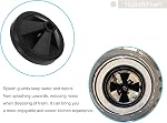 2 PCS Garde d'élimination des ordures 3 1/8 pouce Sink Baffle, technologie de collier silencieux, compatible avec Moen Evolution Series