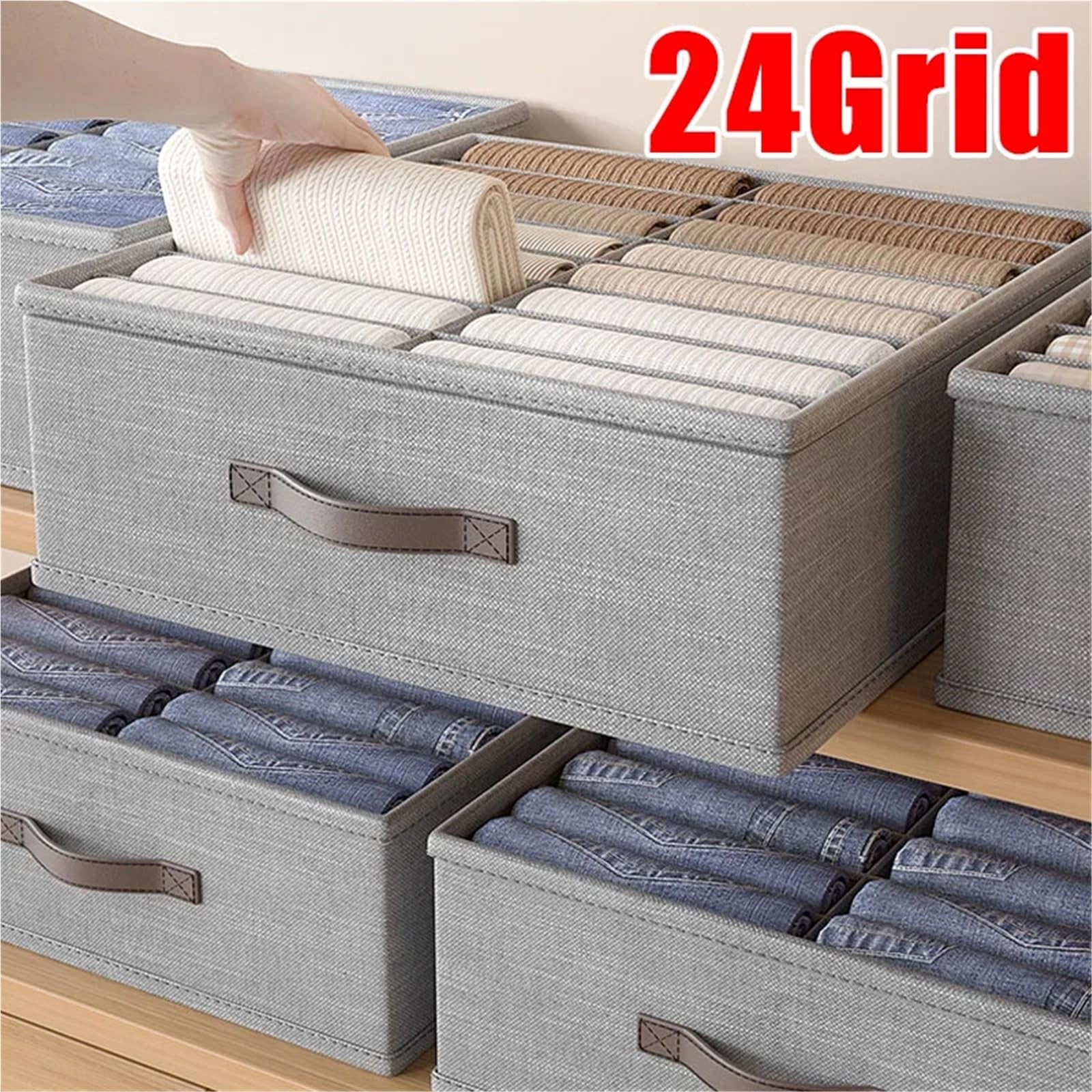 Organizador de cajones para Ropa Interior, Caja de Almacenamiento para Calcetines, Sujetadores, Ropa, suéteres, Camisetas, Pantalones Gruesos para el hogar.