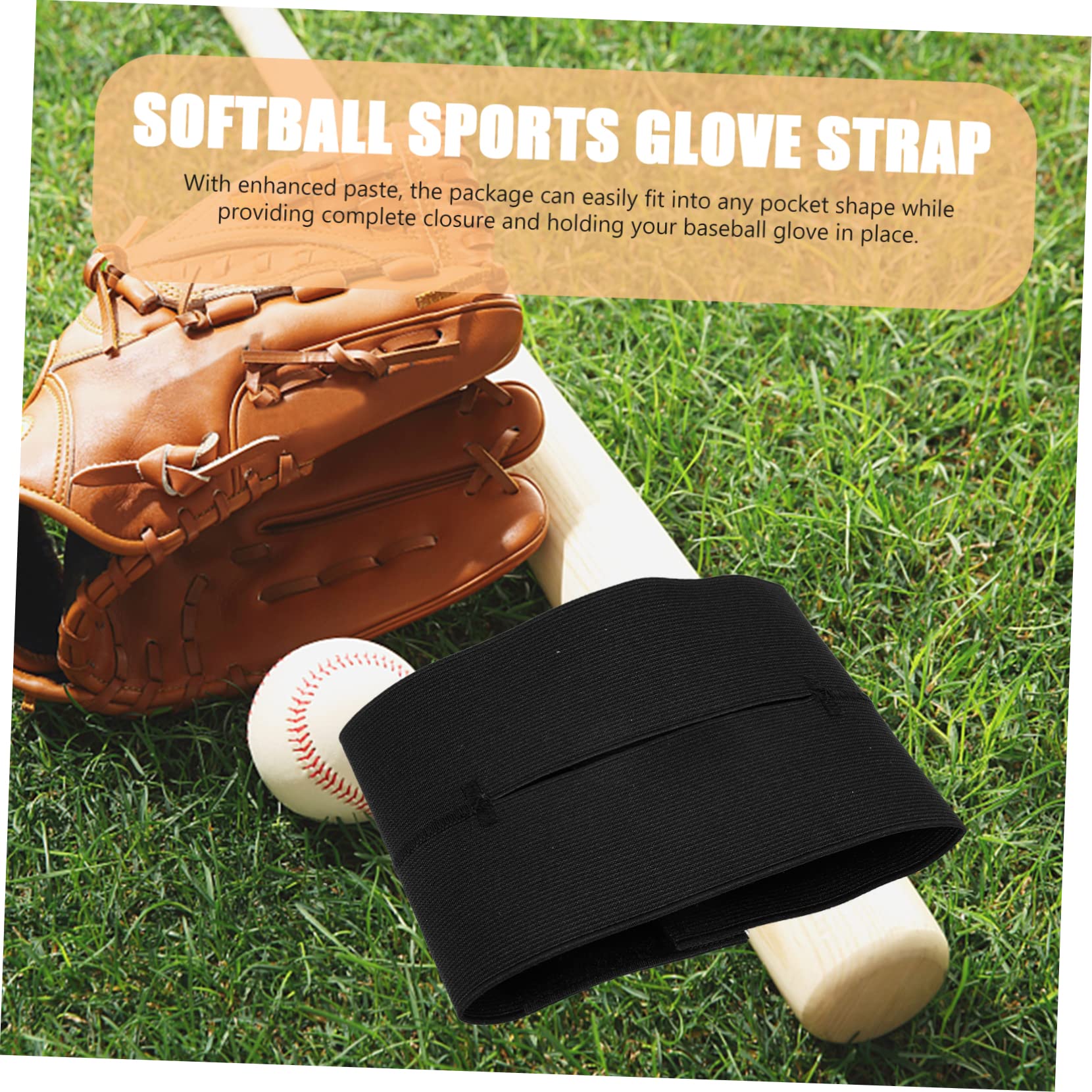 Kisangel 2pcs Softball Glove Strap Baseball Glove Fixing Strap Elastic for Pitcher Baseball Softball Supply Sports Pitcher Accessory