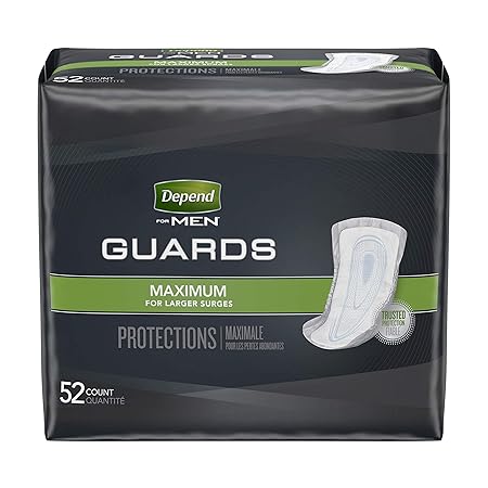 Depend incontinence guards for men maximum absorbency Clearance