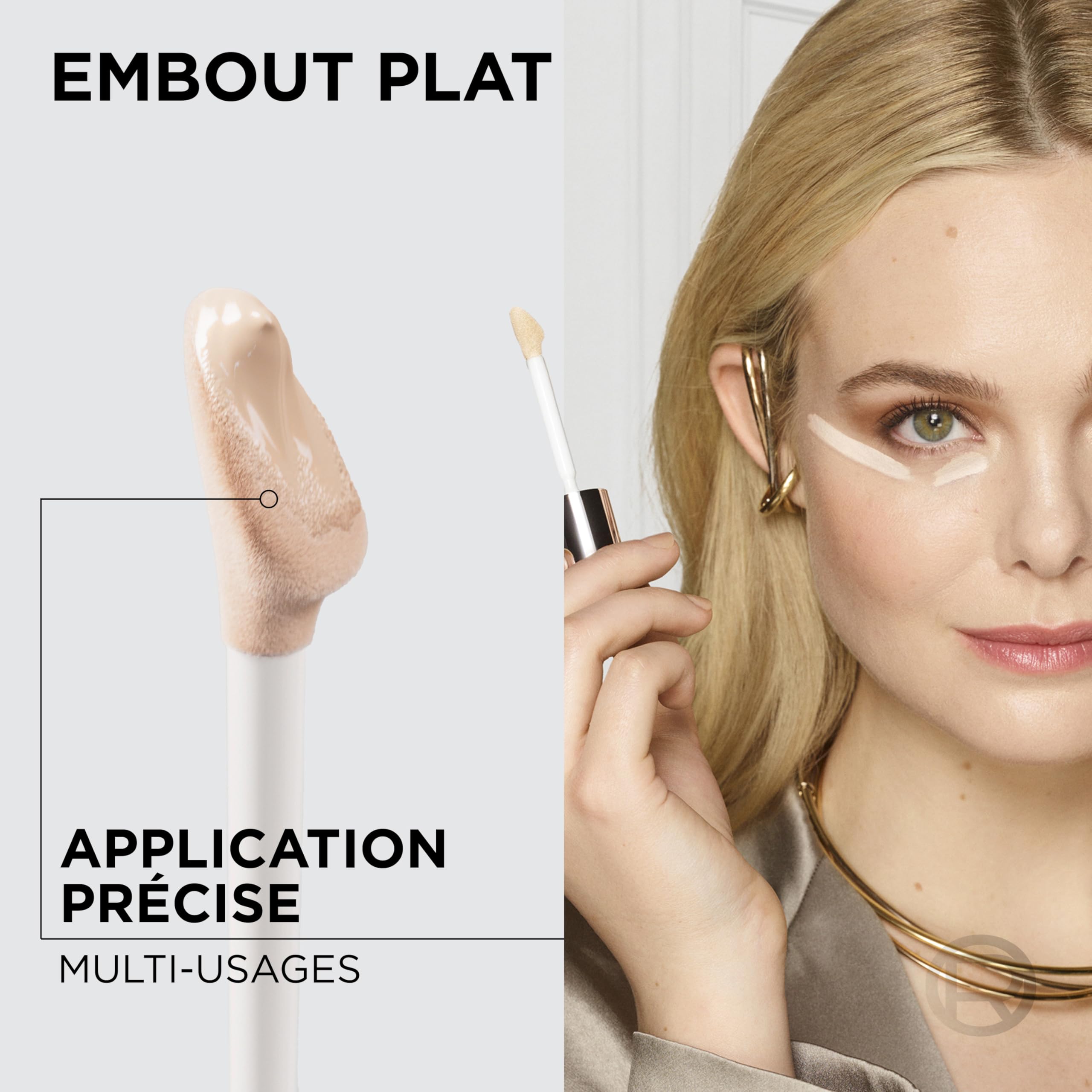 L'Oréal Paris - Świecące serum korygujące - Koryguje cienie i nawilża - Formuła z kwasem hialuronowym i kofeiną - Idealne dopasowanie - Odcień : 0,5D - 11 ml