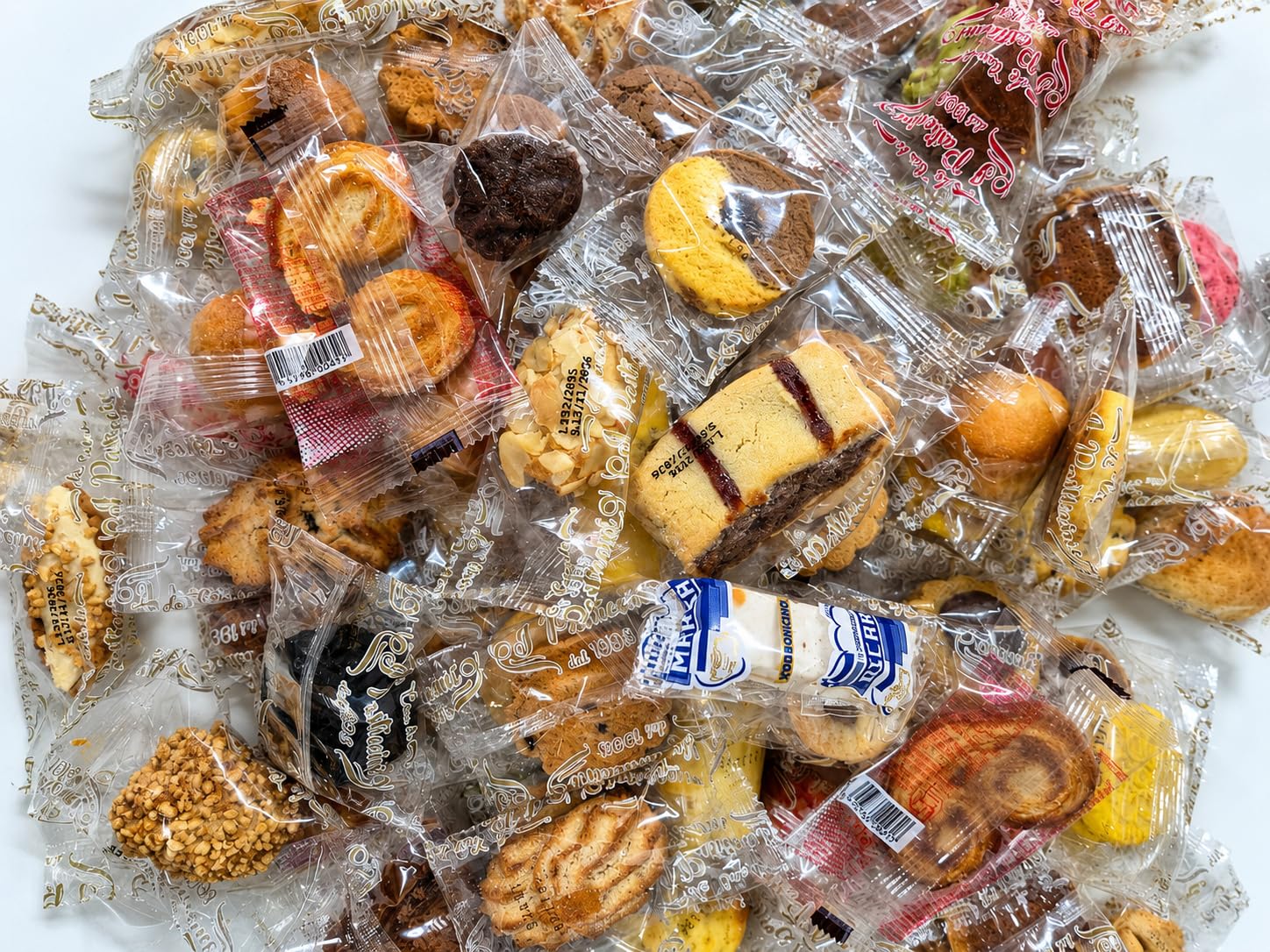 Snack Dolci Assortiti Monoporzione Mix Biscotti E Snack Ripieni Varianti 1Kg E 2Kg Assortimento Dolce Confezioni Singole Per Colazione Merenda Buffet Ufficio Hotel (1Kg Monoporzioni)