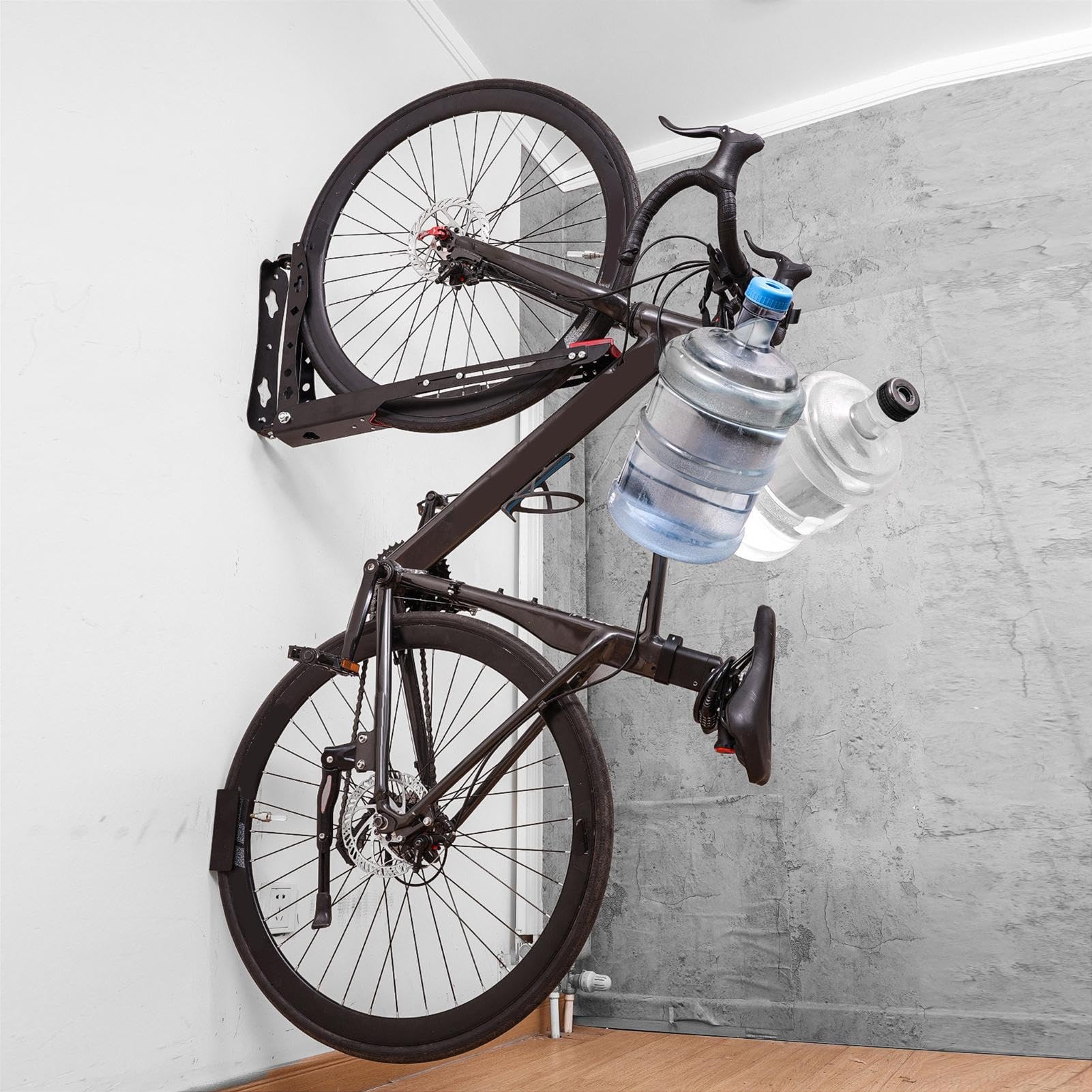 Generisch Wandhalterung Für Fahrräder Fahrradständer Für Wandmontage | Verstellbarer Haltebügel Mit Stabiler Vertikaler Aufbewahrung Platzsparend Für Zuhause Und Draußen