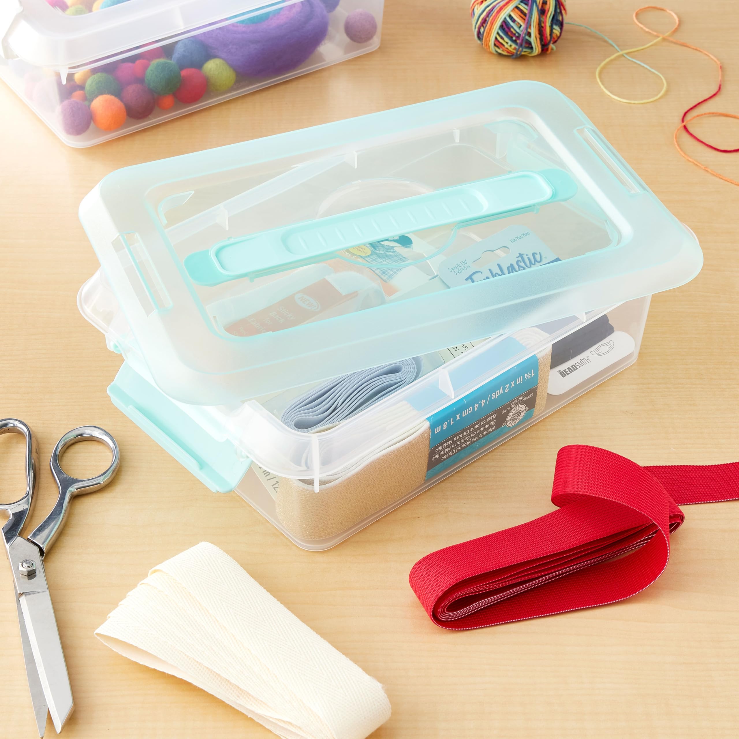 Amazon.com: Simply Tidy 3.4qt. Mint Storage Bin with Lid