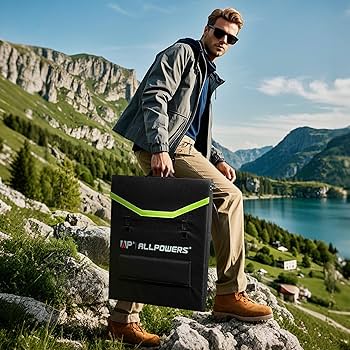 Amazon.co.jp: ALLPOWERS AP200 ソーラーパネル 200W 折りたたみ式