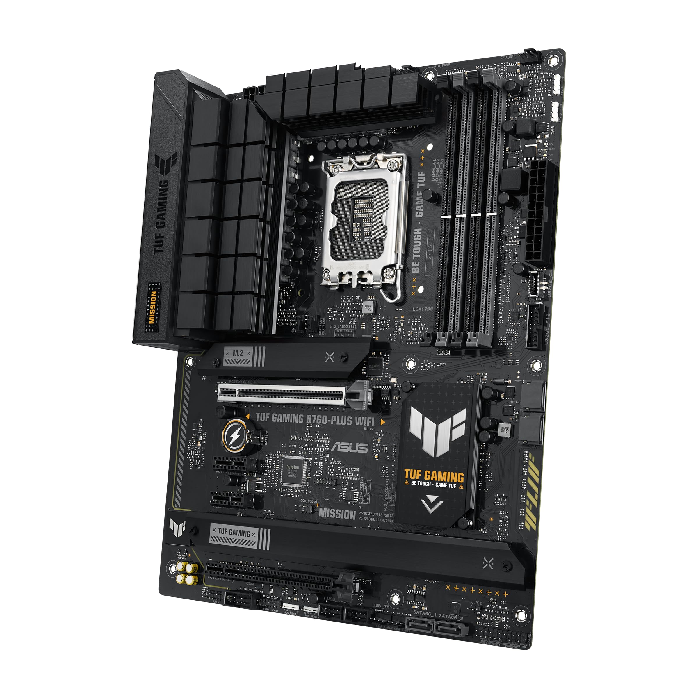 ASUS TUF Gaming B760-PLUS WiFi Mainboard Sockel Intel LGA 1700 (Intel B760, ATX, DDR5 Speicher, PCIe 5.0, 2X M.2, WiFi6, Thunderbolt 4, Aura Sync)