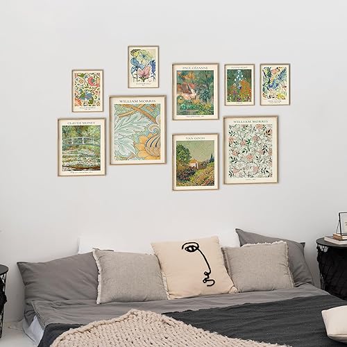 Miniatura 5 de Póster de pared ecléctico vintage, juego de 9 pósteres vintage para dormitorio, imágenes estéticas de moda para adolescentes, niños y niñas,
