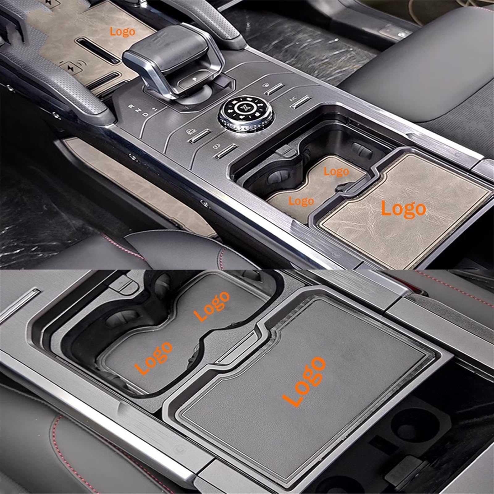 Dla, for Chery, Jetour T2 Traveler 2023-2024 akcesoria drzwi samochodu konsola środkowa schowek na kubki z wodą mata do rowków maty antypoślizgowe Maty antypoślizgowe na deskę rozdzielczą(Schwa
