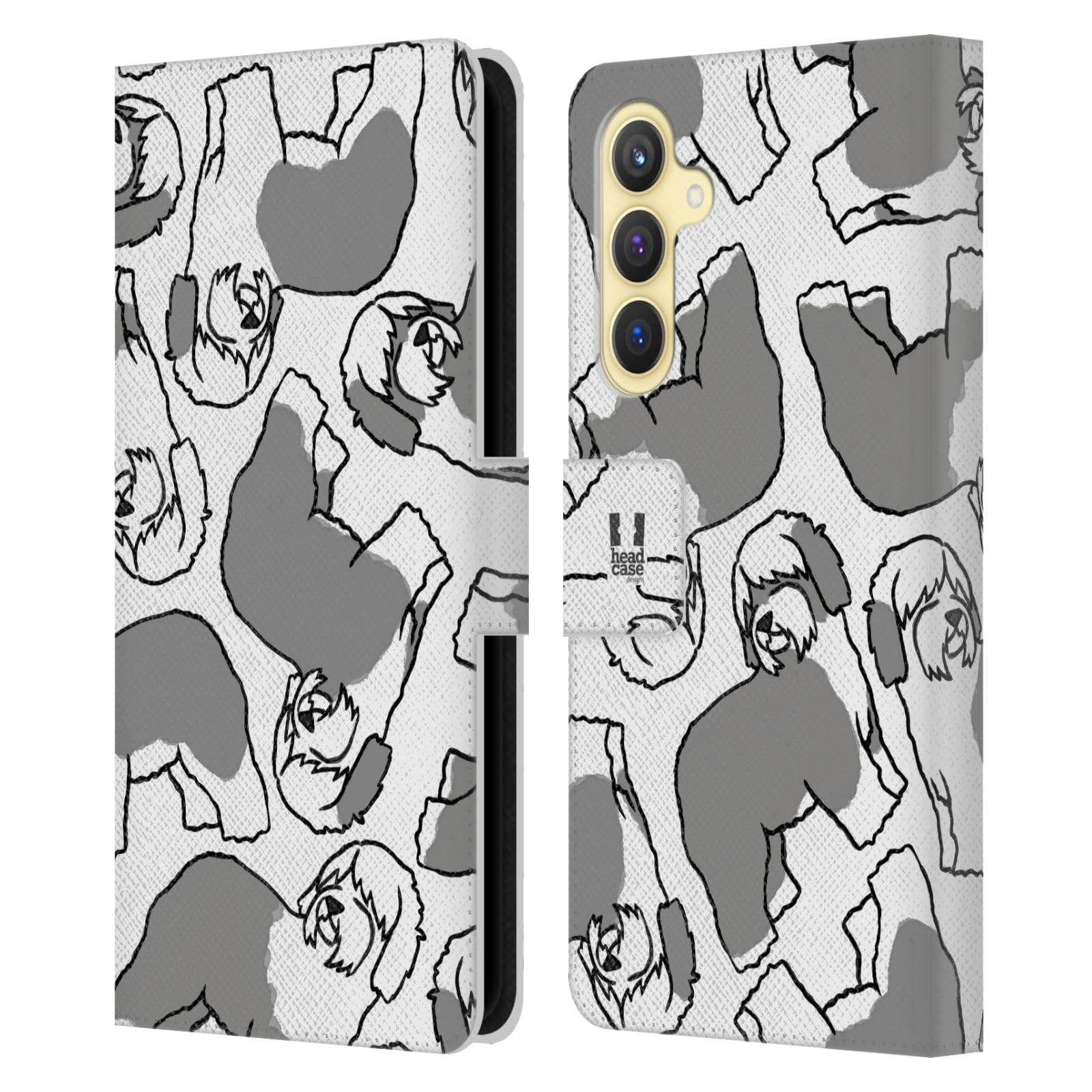 Carcasa de cuero Samsung Galaxy S23 FE 5G acabado premium Head Case Designs 7