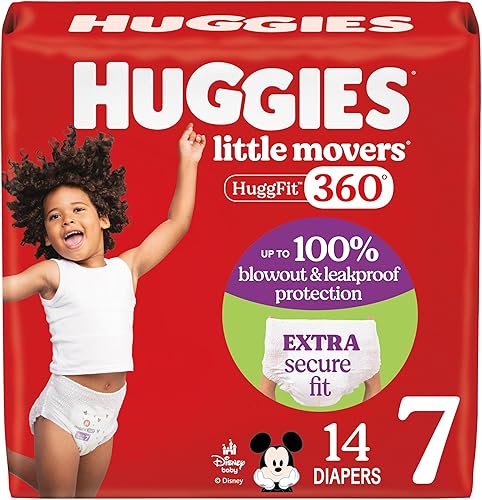 Miniatura 19 de Huggies Pañales para bebé tamaño 4, pañales Little Movers HuggFit de 360° con cintura de 360°, talla 4 (22-37 libras), 116 unidades, el embalaje