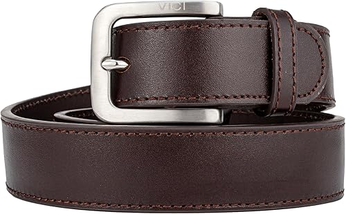 Men's Steel Core Leather Gun Belt for Concealed Carry