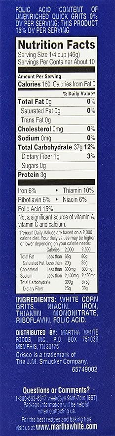 Jim Dandy Quick Grits Maíz 16 oz Pack de 24 miniatura 4