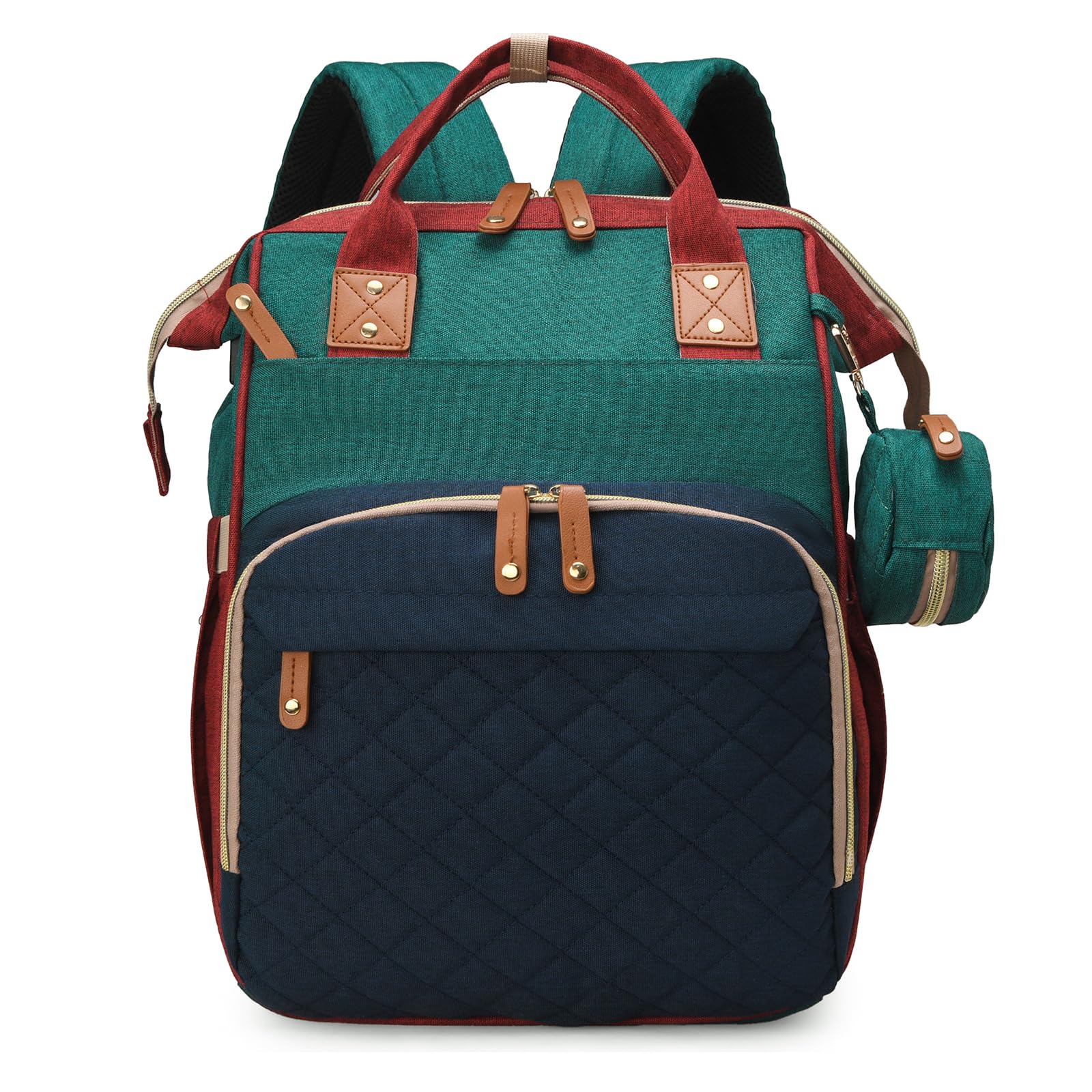 houscly 25L Diaper Bag Backpack with Changing Station, Large Capacity