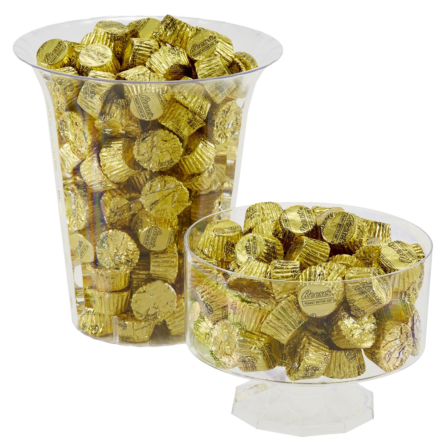 REESE'S Peanut Butter Cups, Chocolate Candy, Miniatures, Gold, 66.7 Ounce Bulk Candy