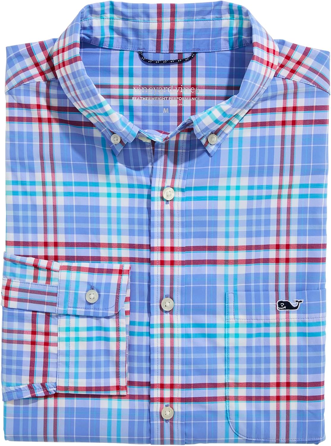 Vineyard Vines Men's Hurricane Plaid Featherweight Performance Shirt