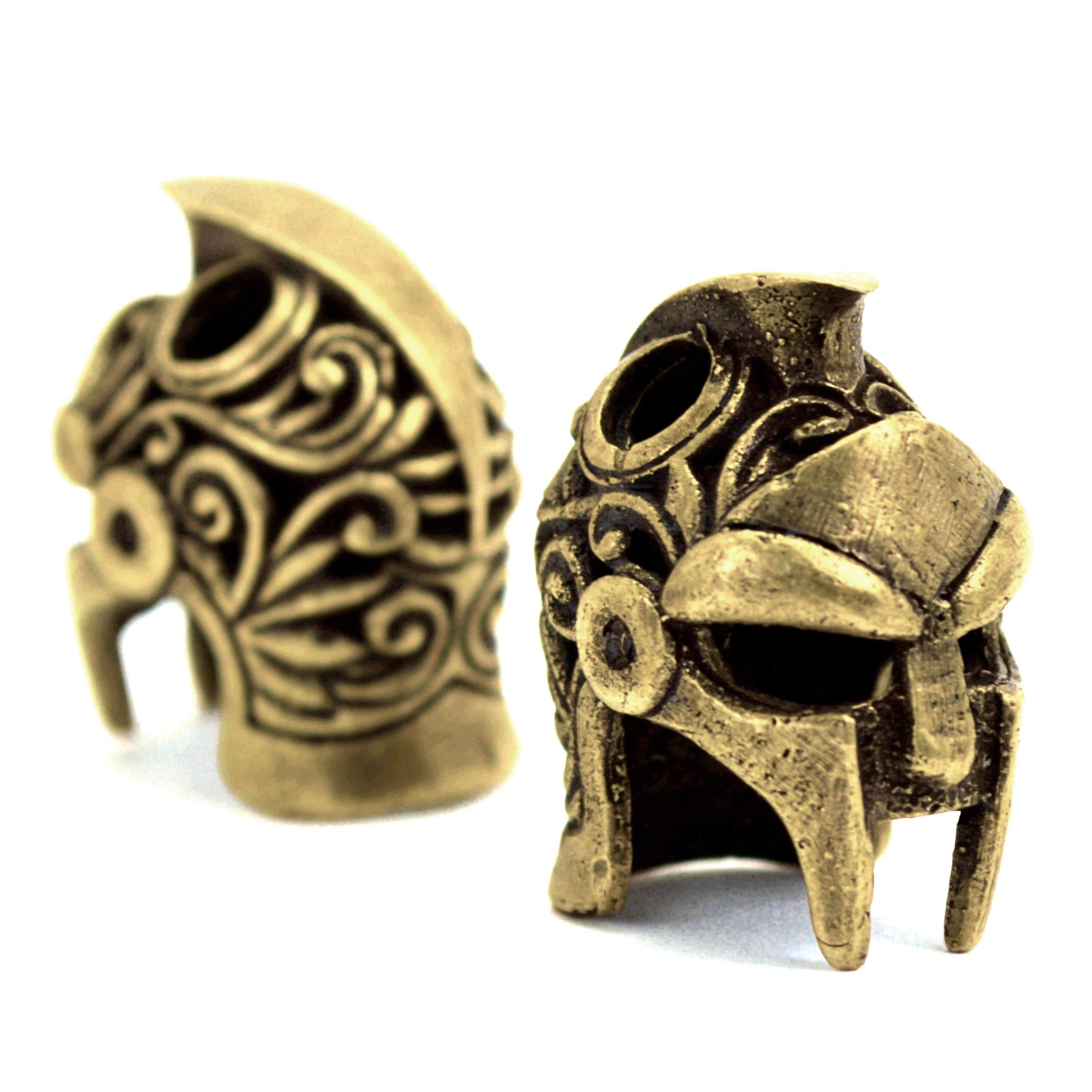 oleksandr.victory Bead Bronze Paracord Leather Lanyard Beads Hand-CAST Metal