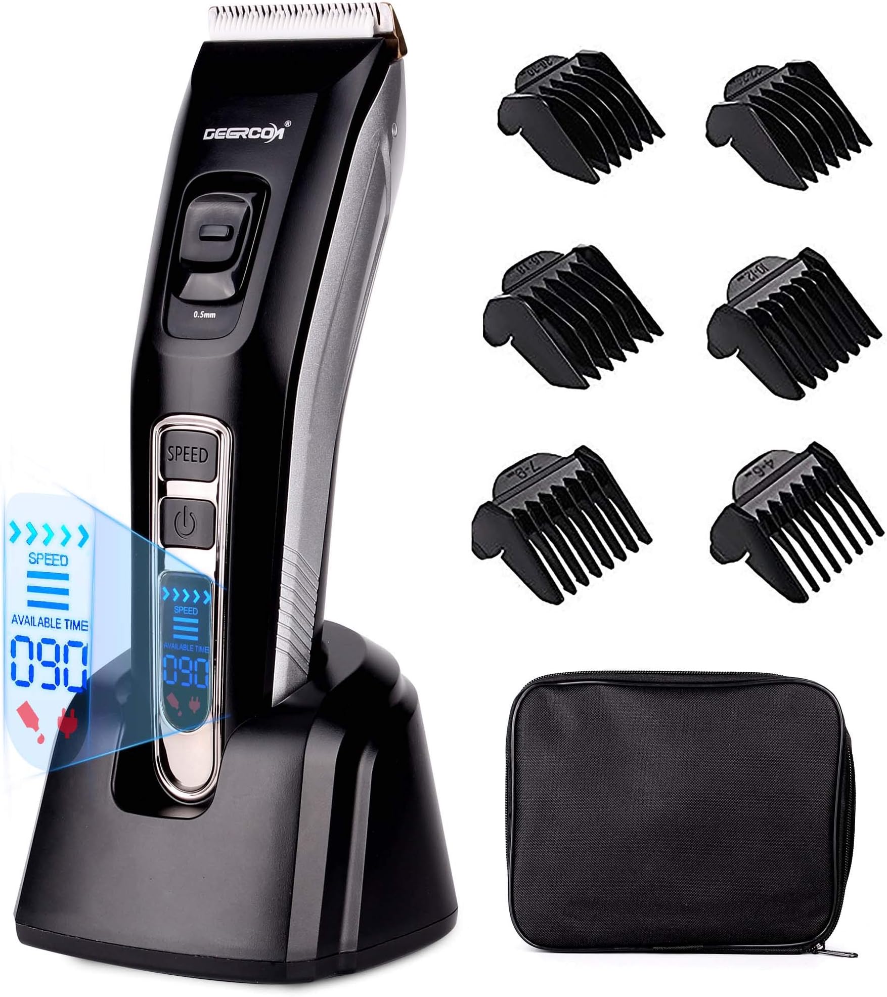 DEERCON Cordless/Cord Hair Clippers for Men Hair Trimmer Hair Cutting KIt Haircut Grooming Kit