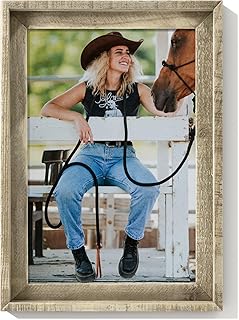 Rustic 12x18 Picture Frame, Reclaimed Barnwood Photo Frame with Tempered...
