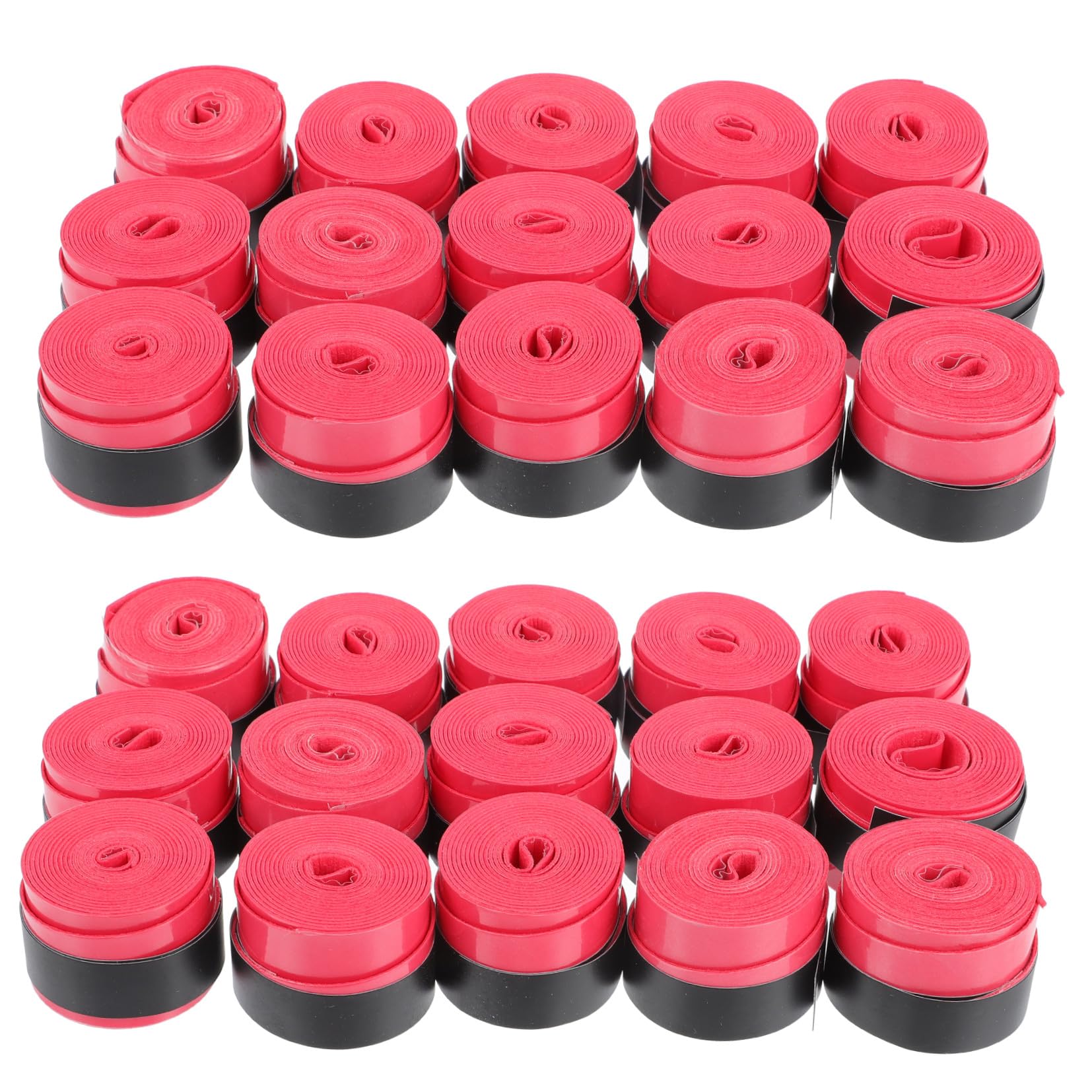BESPORTBLE Cintas para Raqueta de Tenis y Bádminton Absorbentes y Antideslizantes, 60 Unidades, Material PU, Banda para Sudor, Uso Deportivo en Tenis y Bádminton