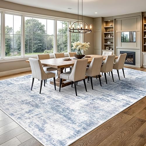 Miniatura 277 de IOHOUZE Alfombra pequeña abstracta de 2 x 3 pies, alfombra de entrada lavable para entrada interior, alfombras con respaldo de goma, alfombra Gris