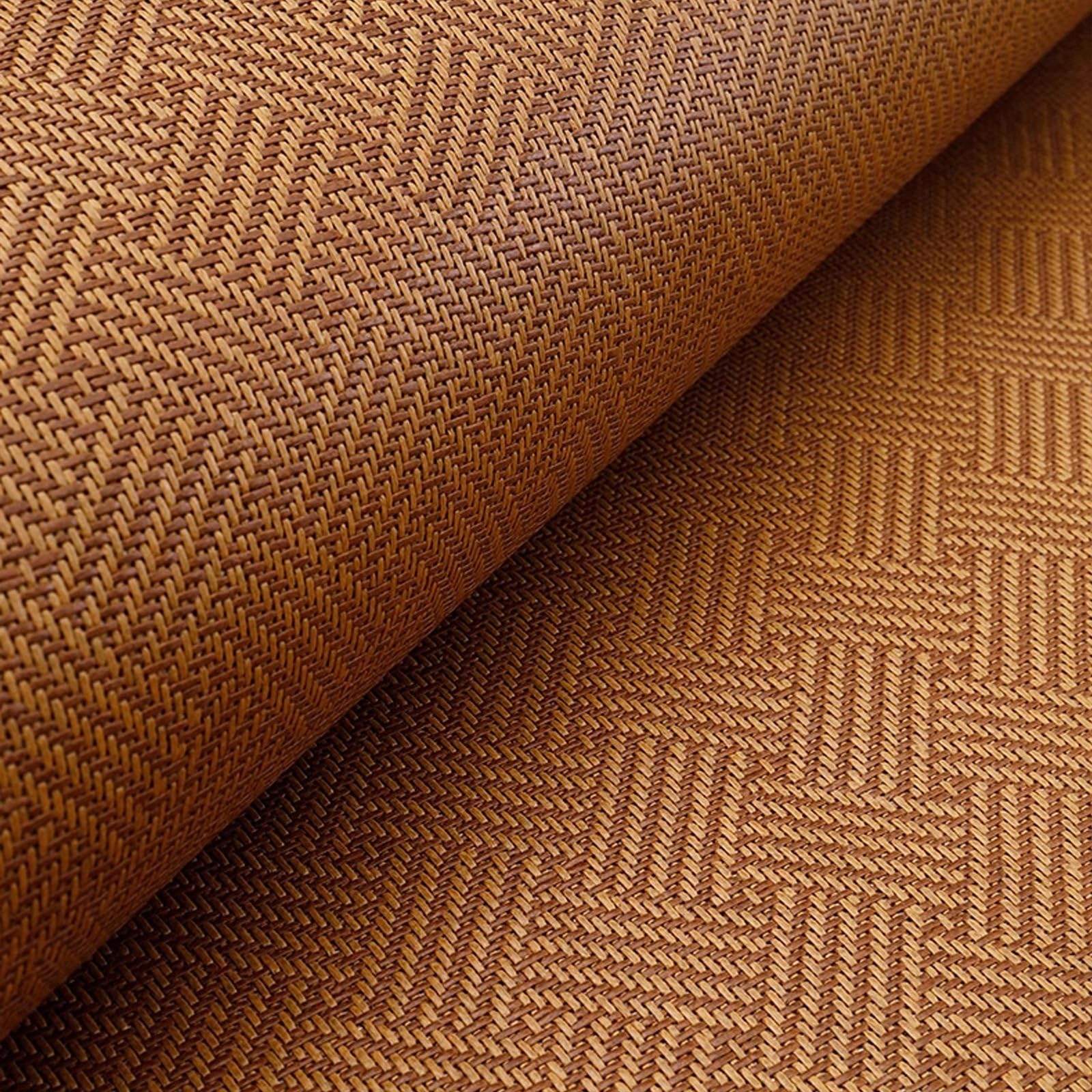 Lot de 2 ou 3 tapis de couchage d'été en bambou, matelas de sol en rotin pour chambre à coucher et salon, respectueux de l'environnement, portable, 150 x 195 cm, parfait pour temps chaud