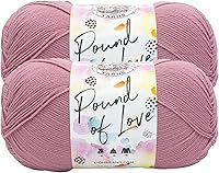 Vista 9 de Lion Brand Yarn 550-150 Hilo Pound of Love, Gris Oxford