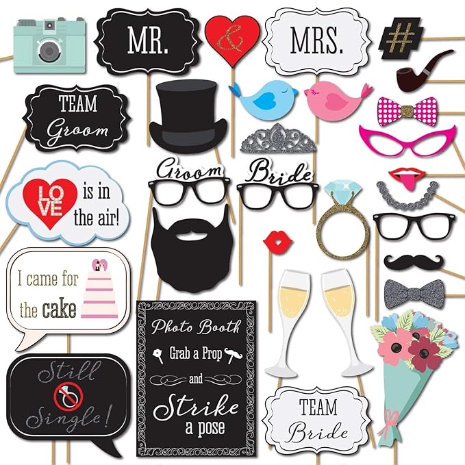 Party Propz Bride to Be Props 31 Pcs Bachelorette Party Decorations