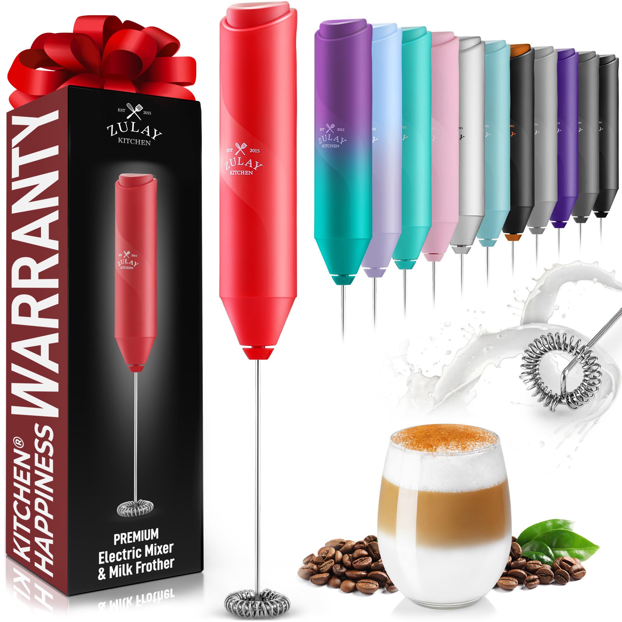 Zulay Milk Frother - Barista-Style Foam at Home -9