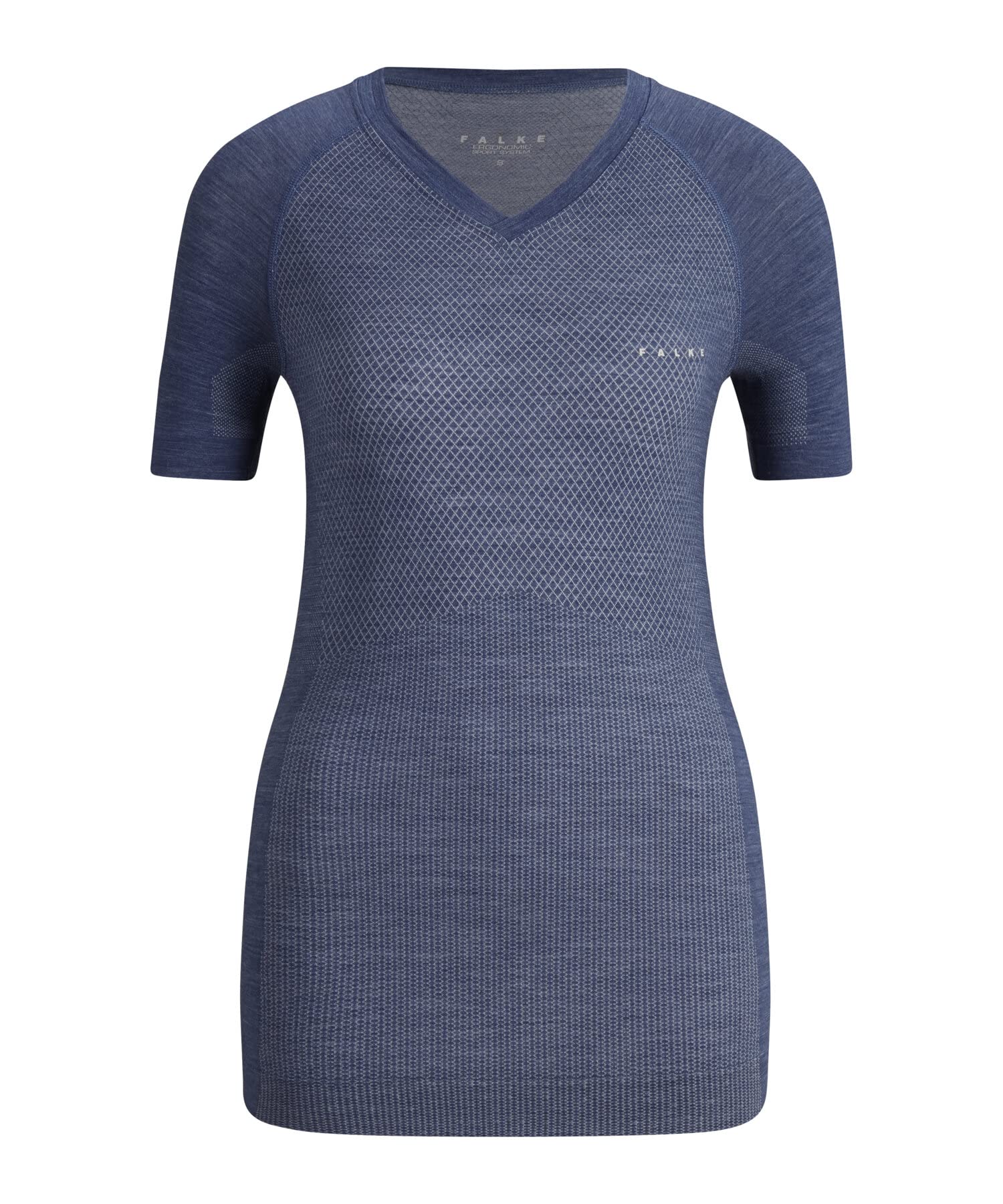 FALKE Damen Wool-Tech Light V Neck Funktionsshirt Kurzarmshirt Wäsche