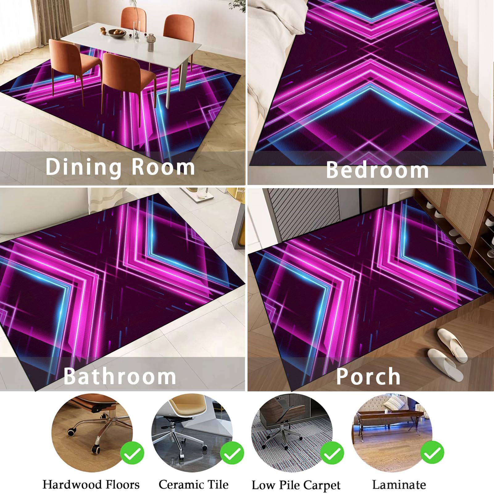 200 x 230 cm Protector Suelo Silla Ruedas Alfombra Silla Escritorio Antideslizante Alfombra Silla Gaming Alfombra Oficina para Silla con Ruedas Alfombra Protectora Suelo Silla Alfombra Gamer