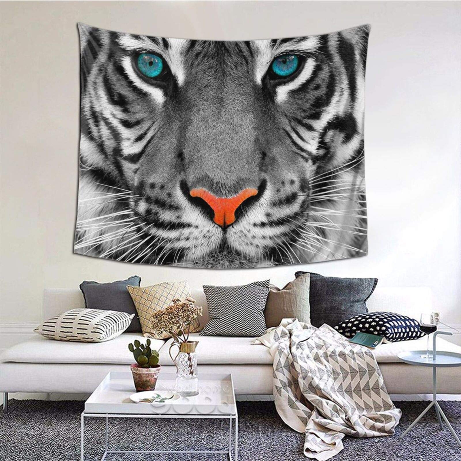 Amazon.co.jp: トラ 虎柄 タペストリー 壁掛けタペストリー 壁飾り壁画