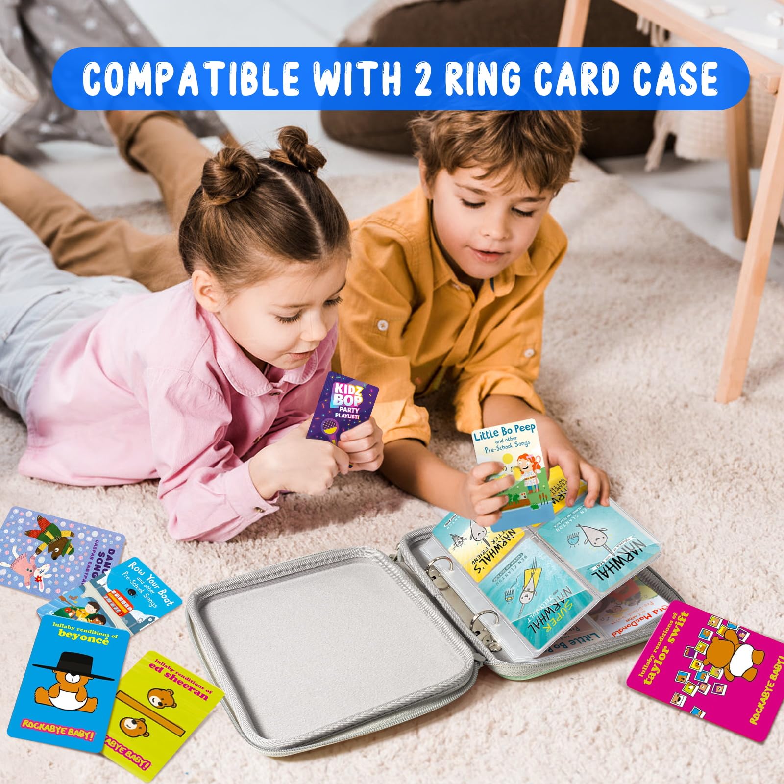 Amazon.com: CollectHall 12 Pack Card Sleeves for Yoto Card Case, Hold 96  Cards and Fit 2 Rings Card Holder, Card Case, Card Binder, Card Binder  Sleeves : Office Products