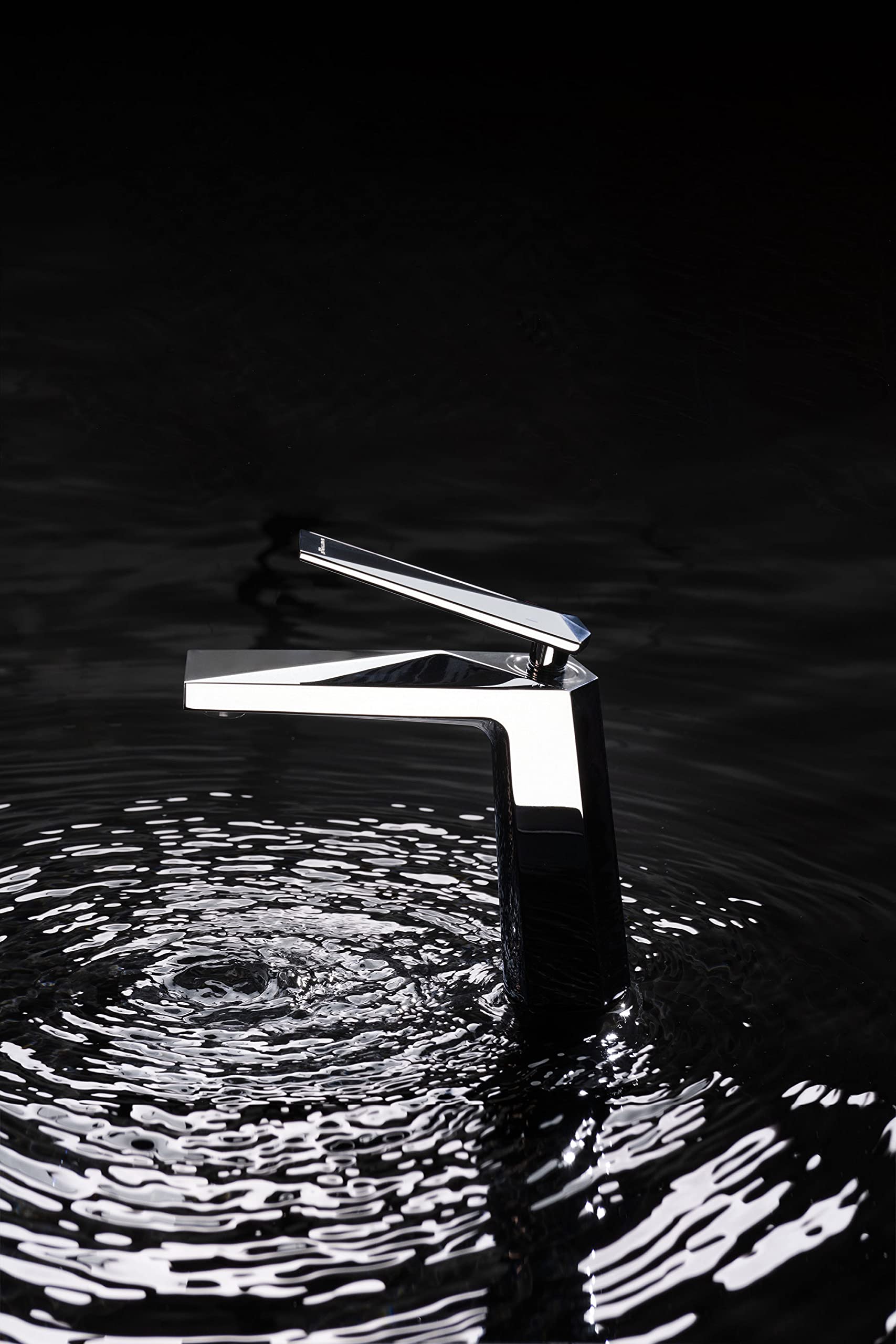 44S1 Pequeño Grifo Lavabo – Mezclador de Baño Cromado con Cartucho Cerámico Antifugas, Cuerpo Latón Duradero y Estilo Moderno para Lavabos