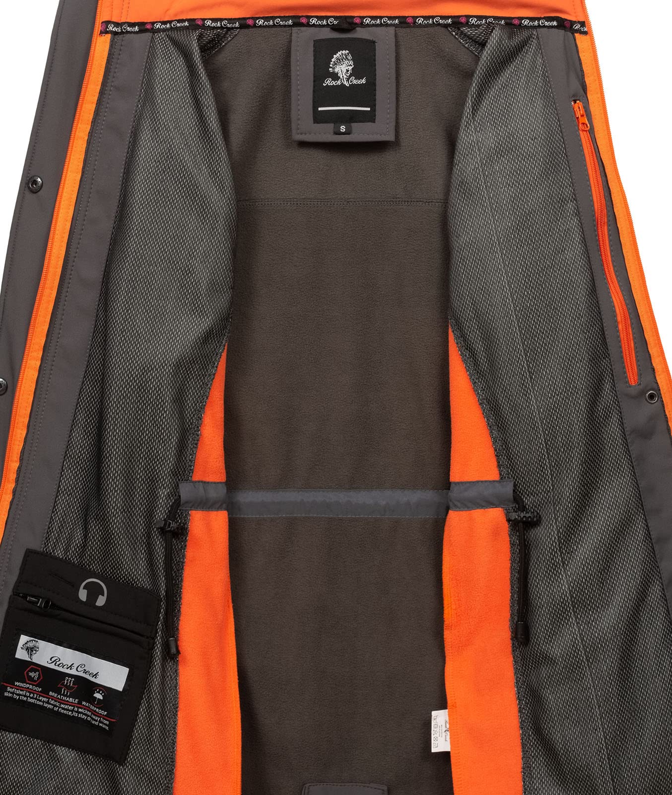 Rock Creek Softshellmantel Damen Outdoor D-491 | Wasserabweisende Übergangsbekleidung, funktionale Wanderjacke für Frauen, Camping, Freizeit und wechselhaftes Wetter