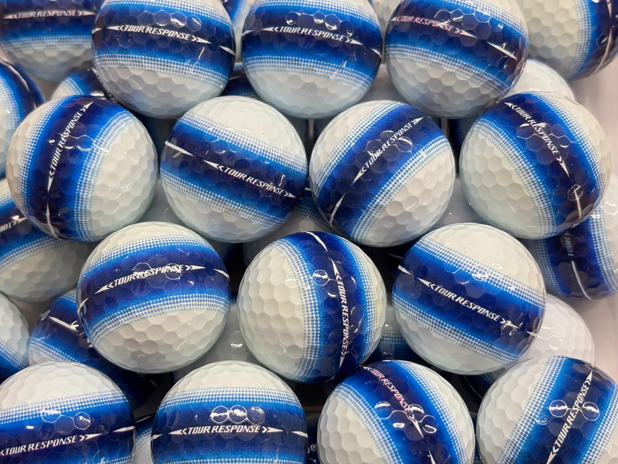 tour response stripe blue golf balls for taylormade Pearl/Grade A (used/recycled) 12 pack